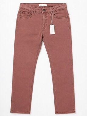 Warp + Weft AMS Amsterdam Slim Men’s Jeans 31x34 Fig Stretch Denim